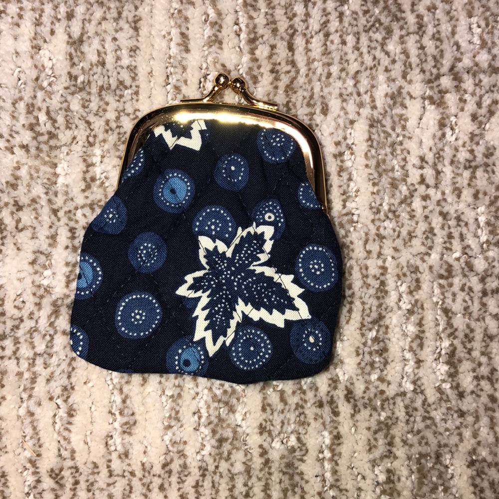 Vera Bradley Coin Purse - Blue & White